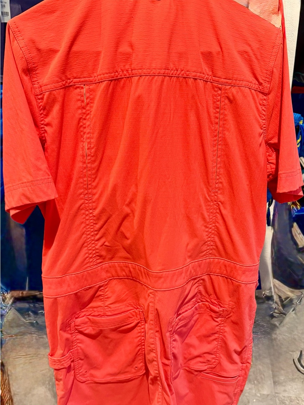 Duluth Trading Co. Women's Heirloom Gardening Short Coveralls in Blue - Picture 9 of 10